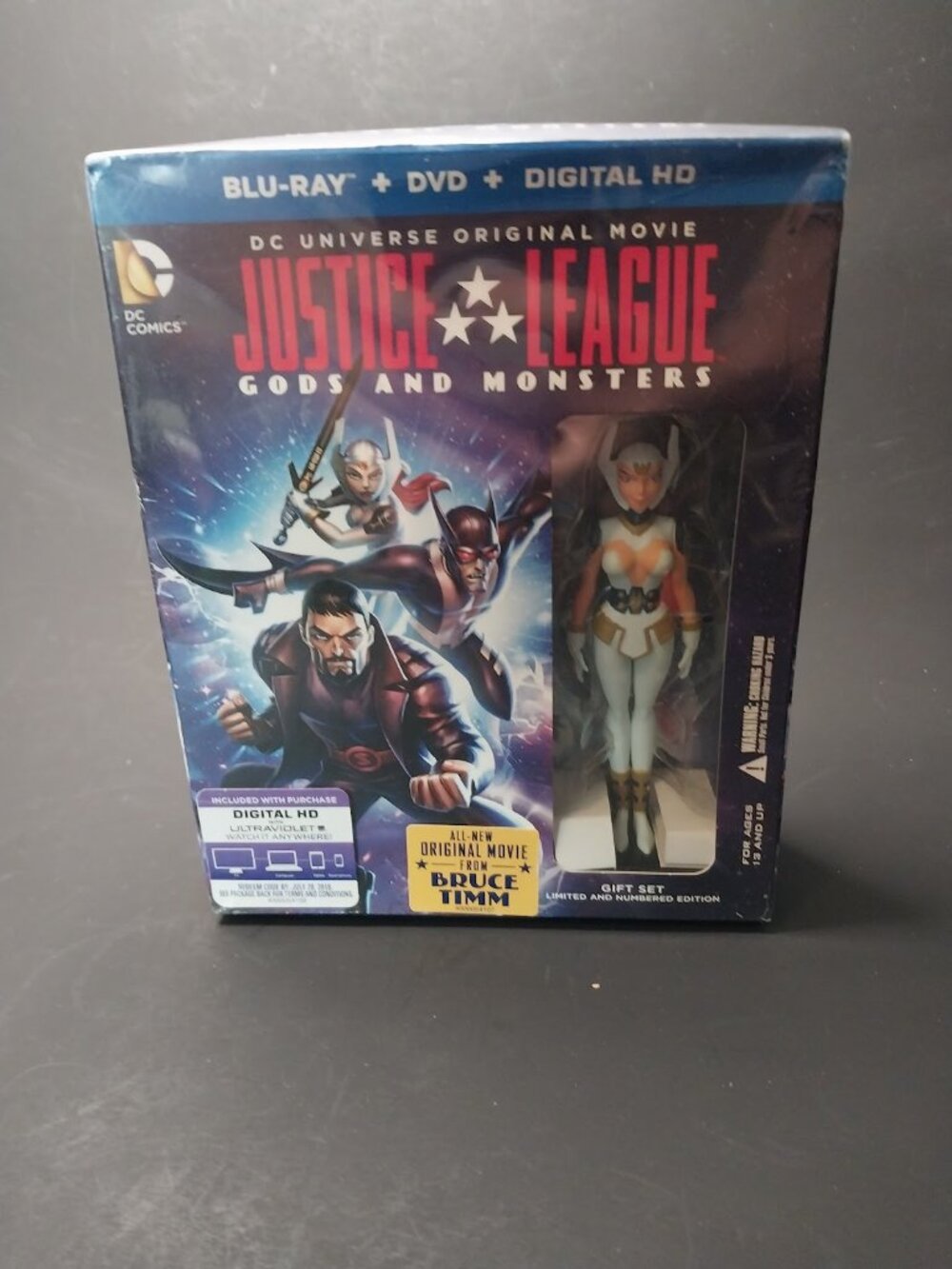 Justice League Gods and Monsters Movie With Toy